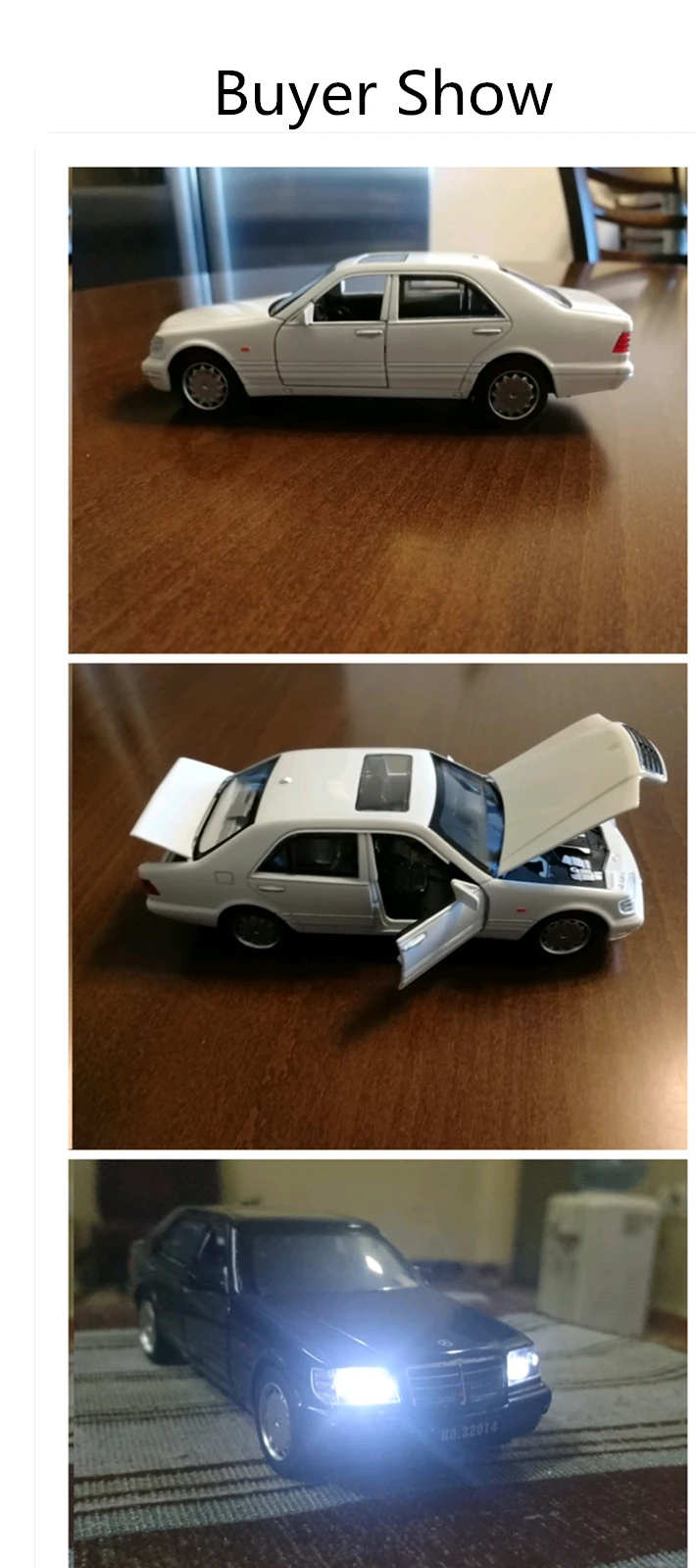 1:32 Mercedes-Benz S-W140 модель автомобиля из сплава звуковой светильник вытяжной игрушечный автомобиль