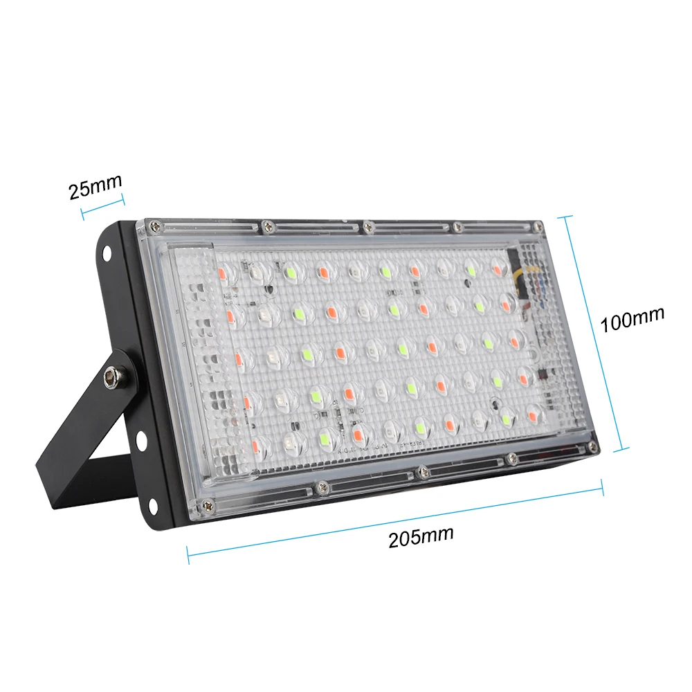 Светодиодный прожектор 50 Вт AC220V 240 В RGB Водонепроницаемый Ip66 наружный садовый светильник Светодиодный отражатель литой свет прожекторы