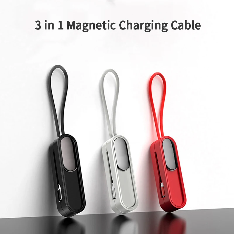 

3 in 1 Magnetic Charging Cable Universal Fast Charging Phone Cord USB Type C