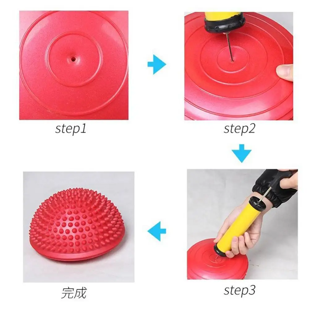 Надувные полусферы Мячи Для Йоги ПВХ массаж фитбол инструктор по упражнениям