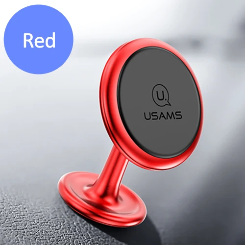 Red Luxury Paster USAMS магнитный автомобильный держатель для телефона на магните для автомобиля сотового телефона Автомобильное магнитное крепление, устанавливаемое на вентиляционное отверстие в салоне автомобиля Автомобильный держатель для мобильного телефона Поддержка для iPhone samsung - Цвет: Red Luxury Paster