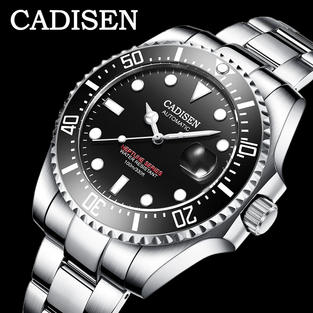 

Мужские наручные часы CADISEN 2020, модные автоматические часы от ведущего бренда, Роскошные военные часы, мужские часы