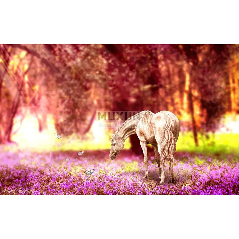 5D Вышивка бисером животное лошадь полная Алмазная картина вышивка крестиком