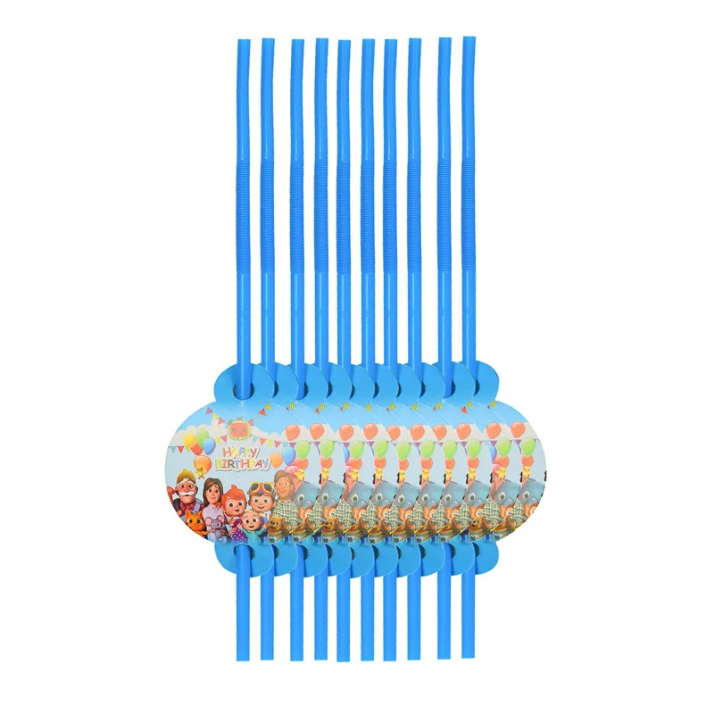 80 + шт Cocomelon принадлежности для тематической вечеринки одноразовая посуда чашки