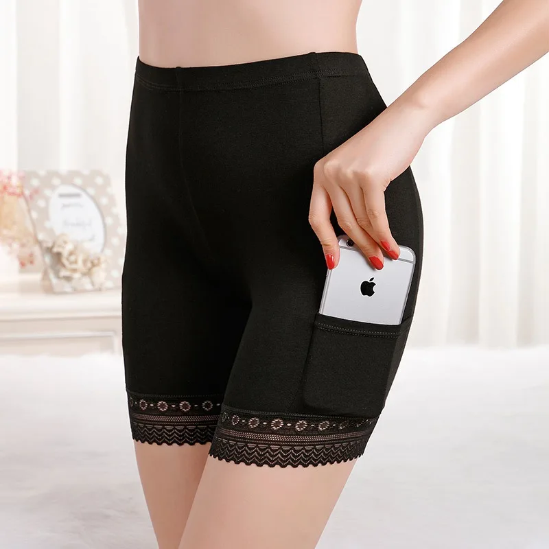 Защитный светильник женские трусы кружевное нижнее белье с карманами Модальные