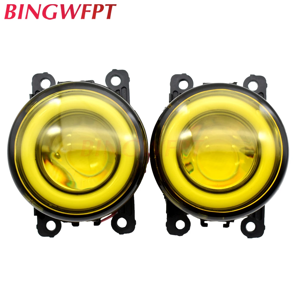 2 шт. автомобильный H11 Светодиодный противотуманный фонарь Angel Eye light со стеклом len 12 В для OPEL AGILA B Signum Tigra Twntop Vectra C для Citroen C3 C4