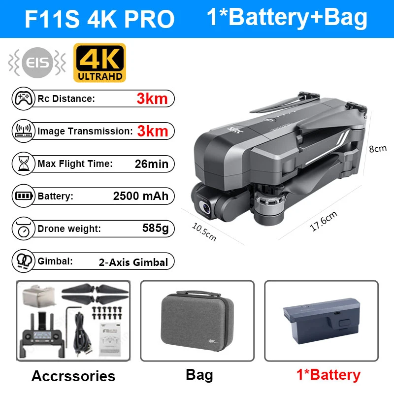 Квадрокоптер Sjrc F11s 4k Pro Купить