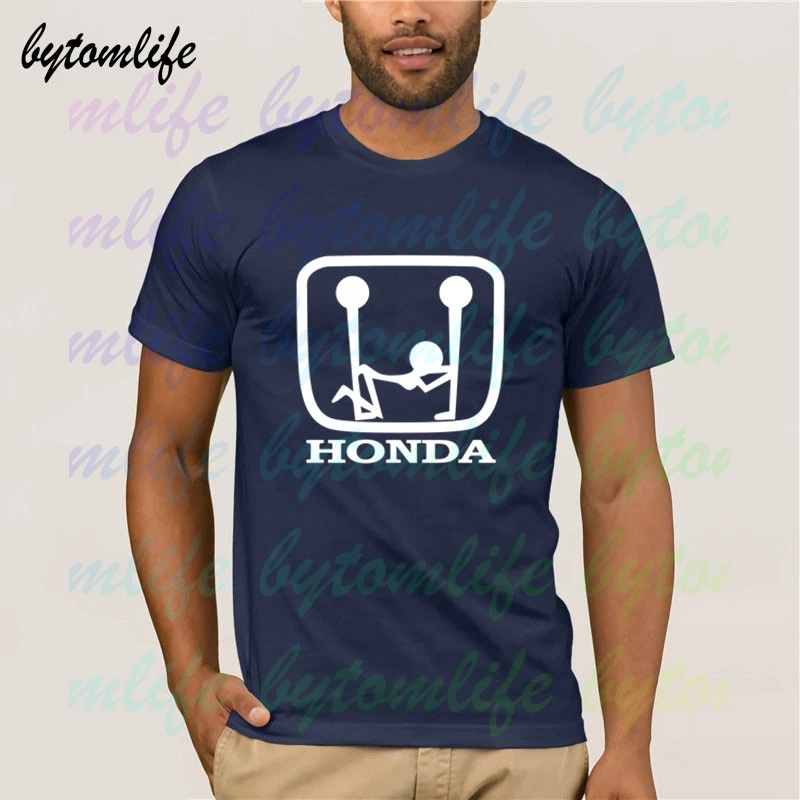 Забавная футболка HONDA летняя черная с принтом популярная хлопковые футболки