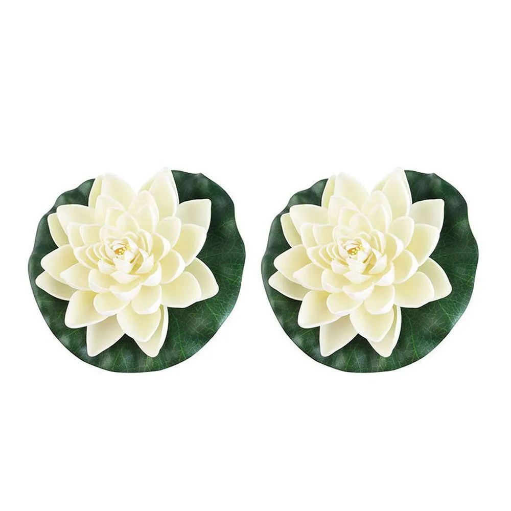 6X искусственный Лотос водяная Лилия плавающий цветок пруд аквариумное растение