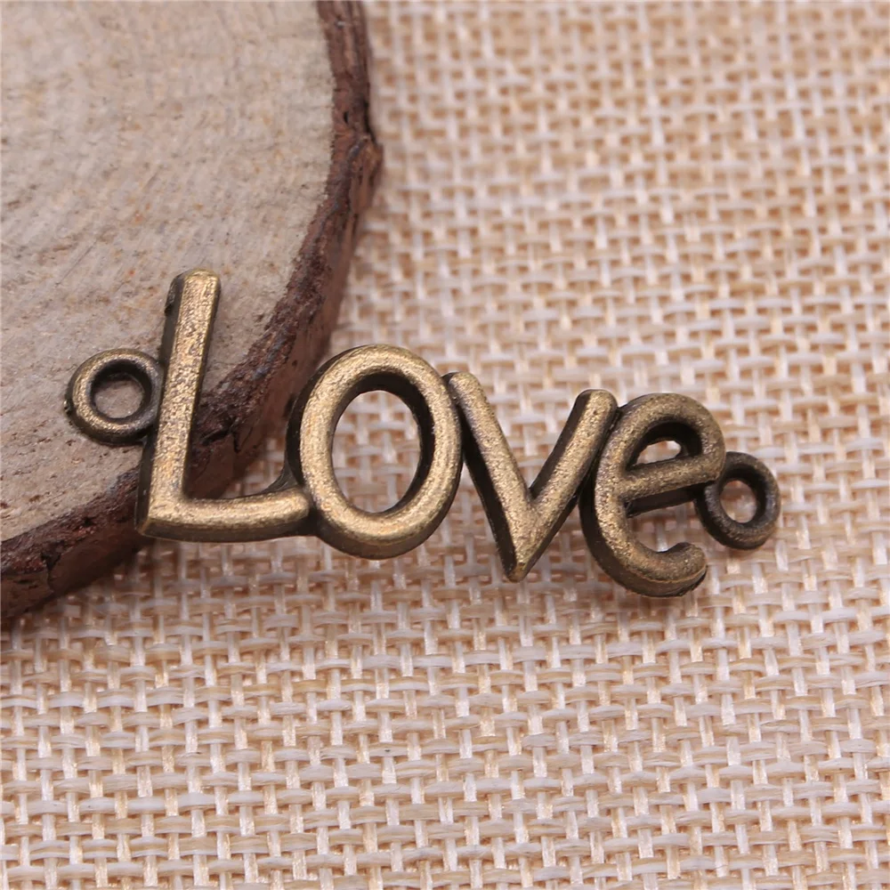 WYSIWYG 10 шт. 3 цвета любовные амулеты кулон DIY ювелирных изделий 41x16 мм для