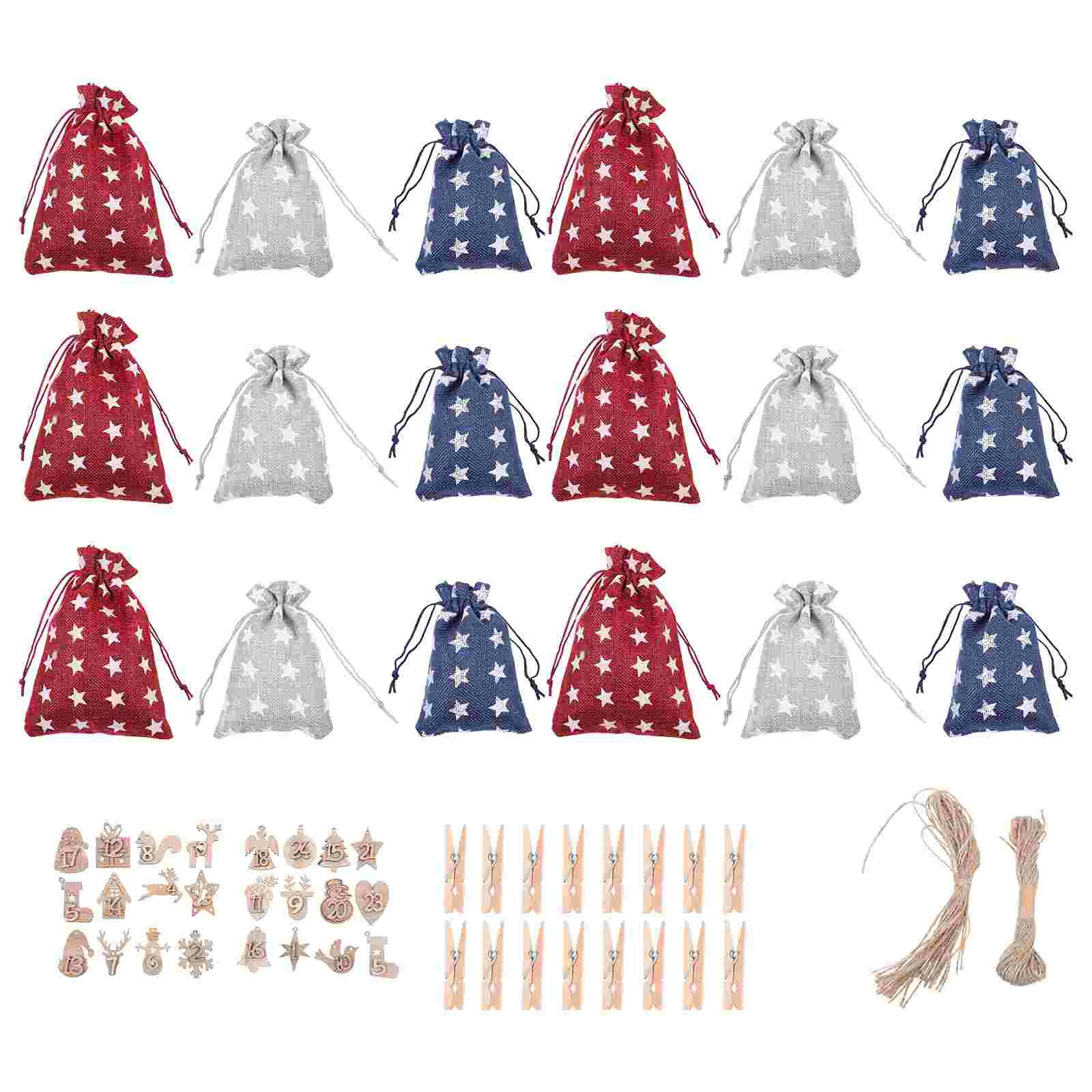 

1 Set Practical Christmas Candy Bags Xmas Present Bags Candy Pouches (Assorted Color)