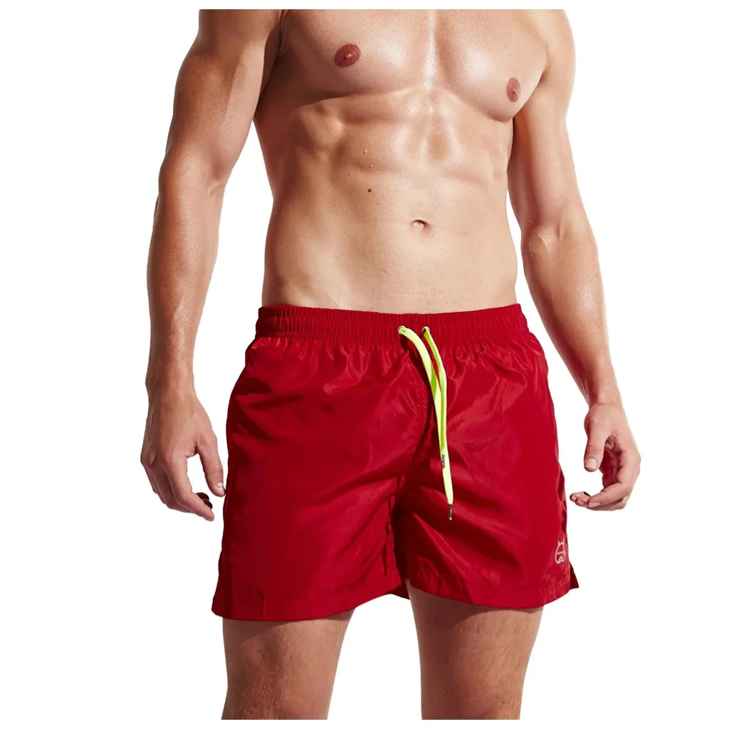 Быстросохнущие мужские шорты для плавания с карманами Мужская одежда Мужской