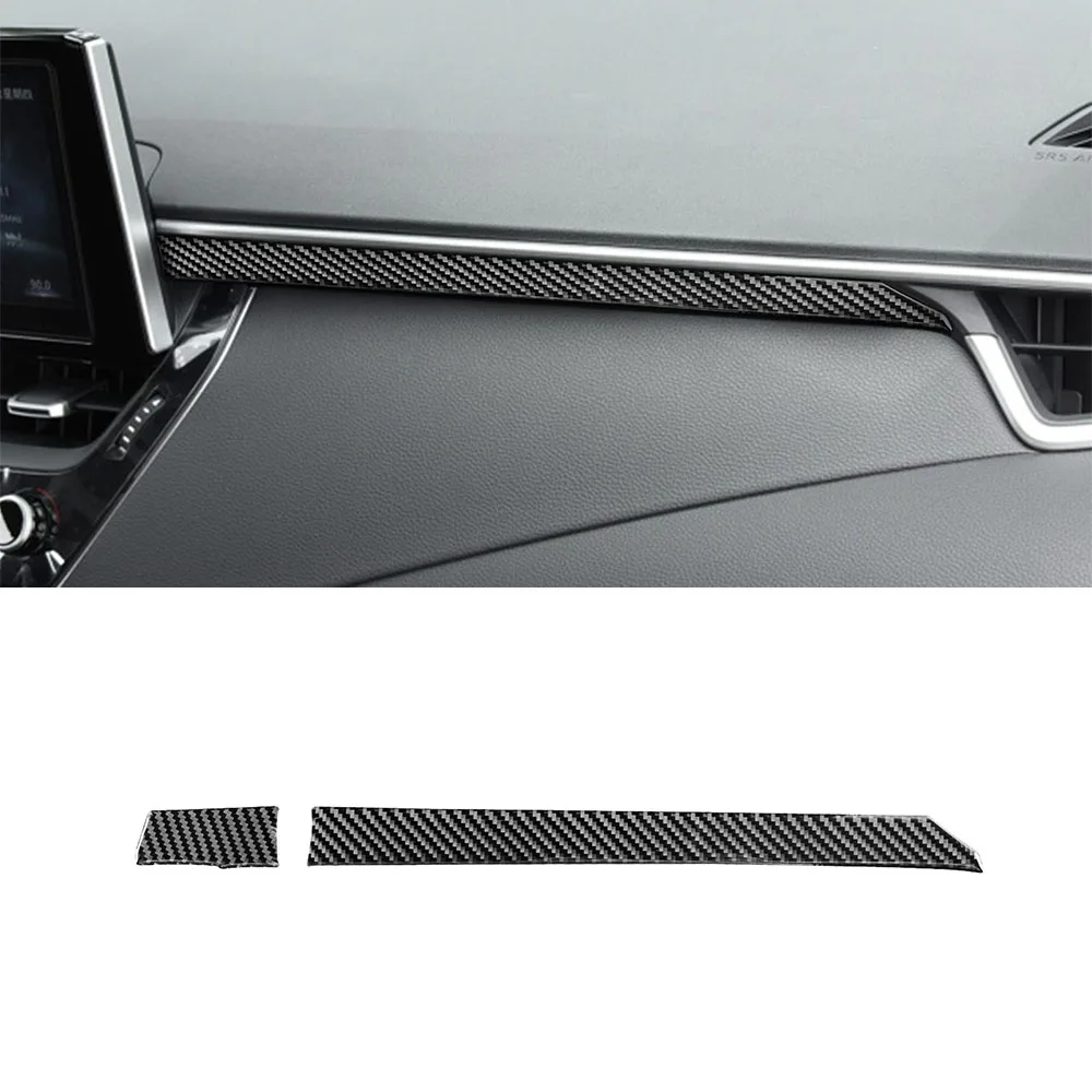 

Center Console Decoration Cover Trim Sticker Decal for Toyota Corolla 2019 2020 Car Interior Accessories Carbon Fiber