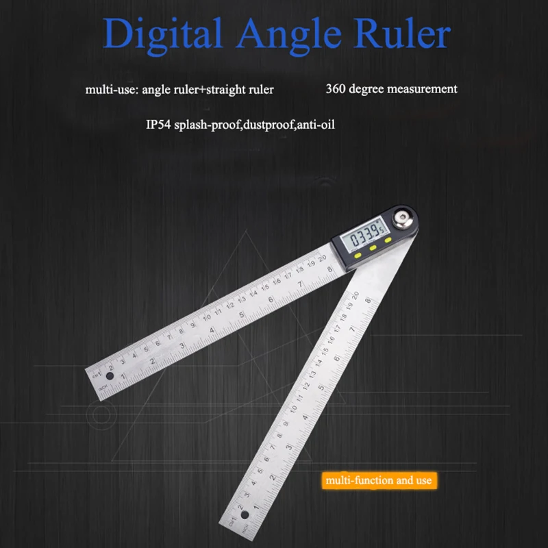 Электронный угломер с цифровым дисплеем транспортир из нержавеющей стали