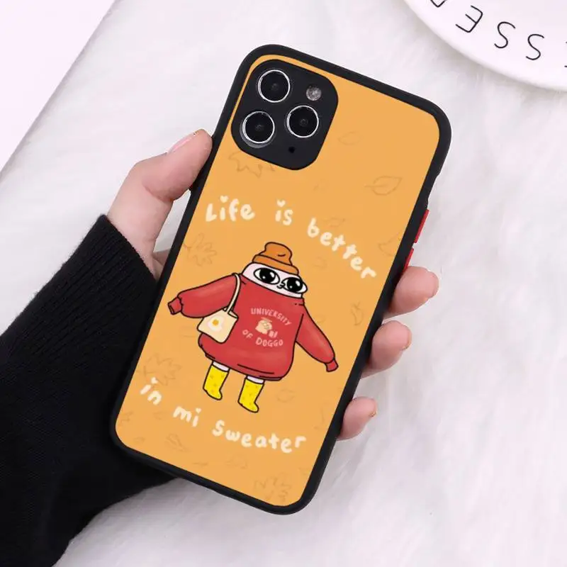 

Cartoon ketnipz Phone Case Matte Transparent for iPhone 7 8 11 12 s mini pro X XS XR MAX Plus cover funda