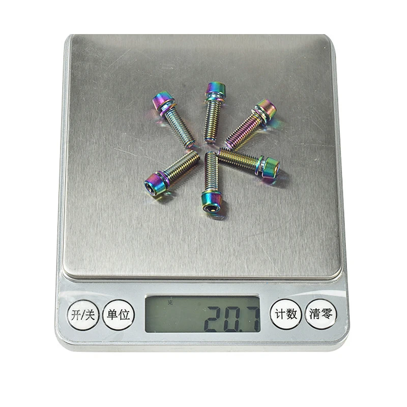 6 шт. титановые болты с хвостовиком для руля велосипеда|Велосипедный вынос| |