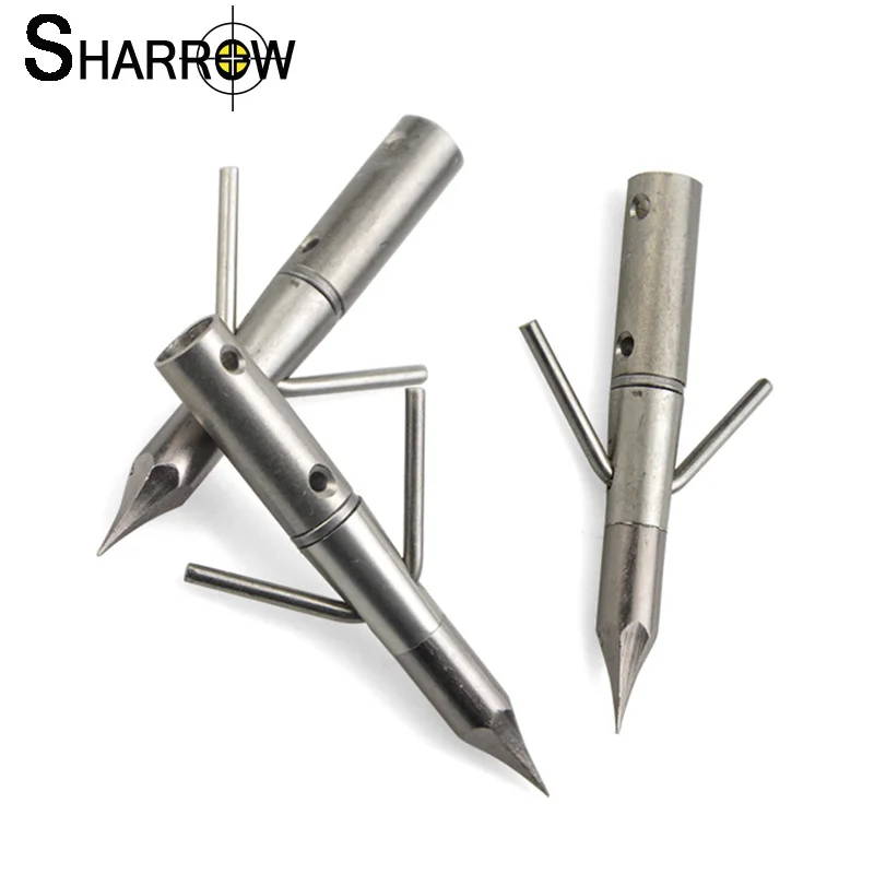

10pcs Fishing Arrowheads Archery Arrow Head Stainless Steel Broadheads for Bow and Arrow Outdoor Shooting Hunting Accessories