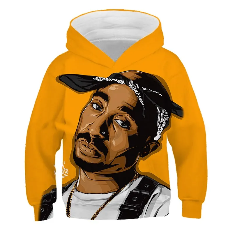 

Детская толстовка в стиле хип-хоп с длинным рукавом и 3D-принтом