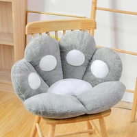cute cat paw animal plush back pillows mat child seat and home indoor sofa chair cushion thick cushion winter gift for friends