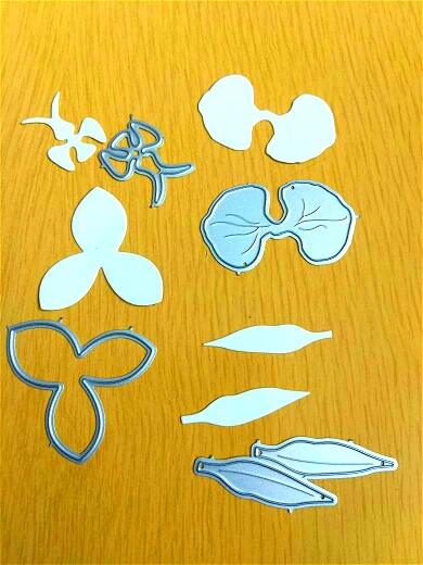 Металлический трафарет для вырезания цветов орхидеи скрапбукинга альбома