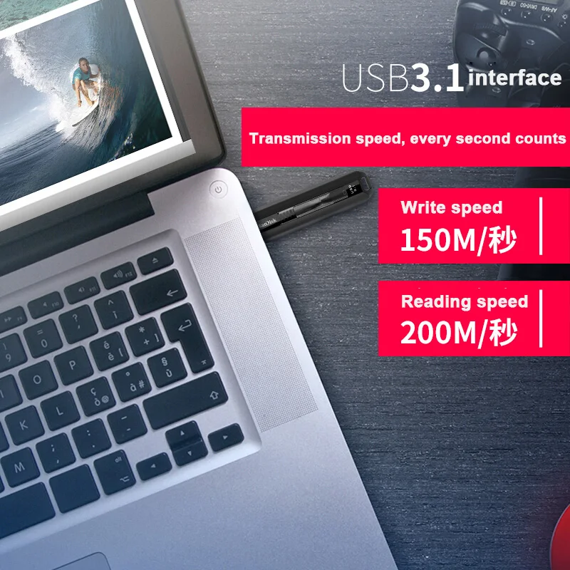 usb флешка Двойной Флеш накопитель SanDisk CZ800 для экстремальных условий Go USB 3 1 флеш 64