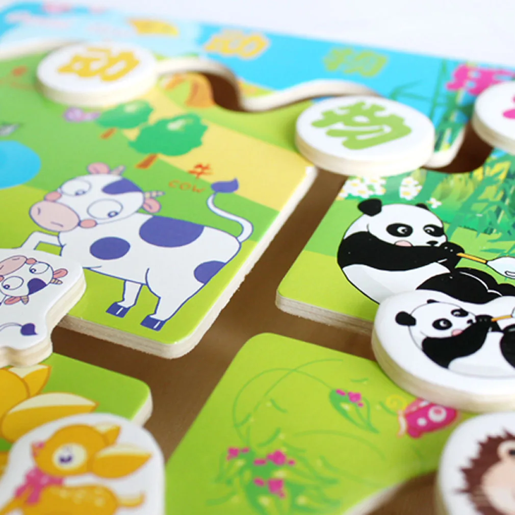 

New Animal Colour Maze Wood Education Development Toy Game Gift