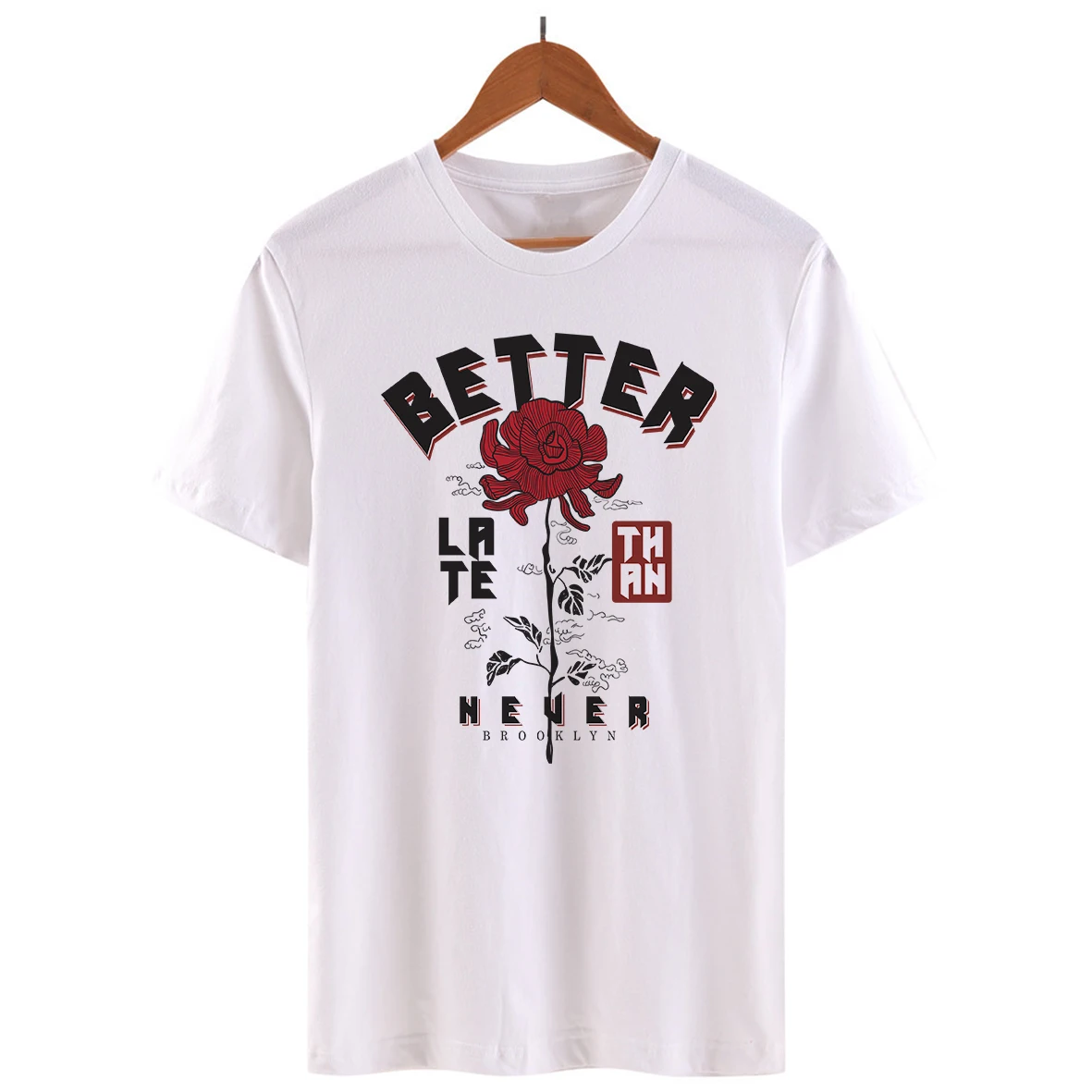 Женская футболка с цветочным принтом круглым вырезом|Футболки| |