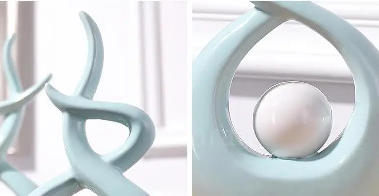 Современные из европейской керамики Lover shape настольные украшения для домашней обстановки украшения ремесла Искусство свадебные подарки фигурки офисный Декор