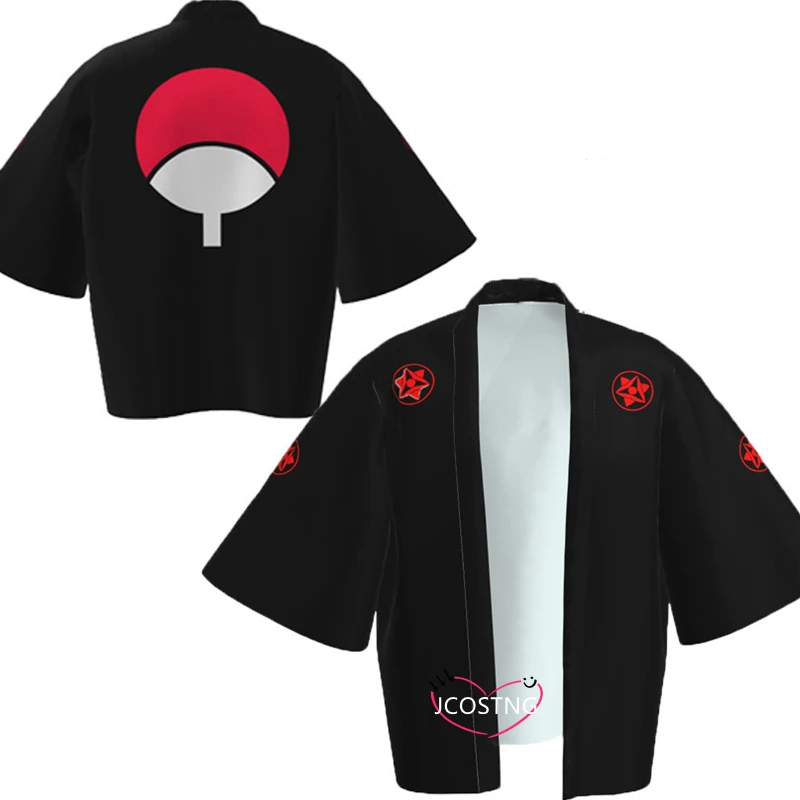 Sasuke костюмы для косплея Akatsuki кимоно куртка японский Плащ Аниме пижамы взрослых