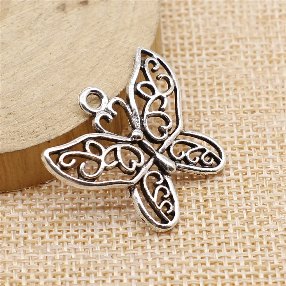 

WYSIWYG 10pcs 26x31mm Butterfly Charms Pendants For Jewelry Making DIY Jewelry Findings Jewelry Accessories
