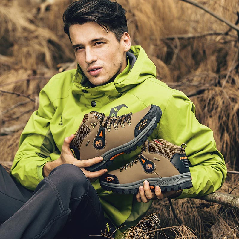Мужские альпинистские ботинки противоскользящие походные бутсы обувь для охоты