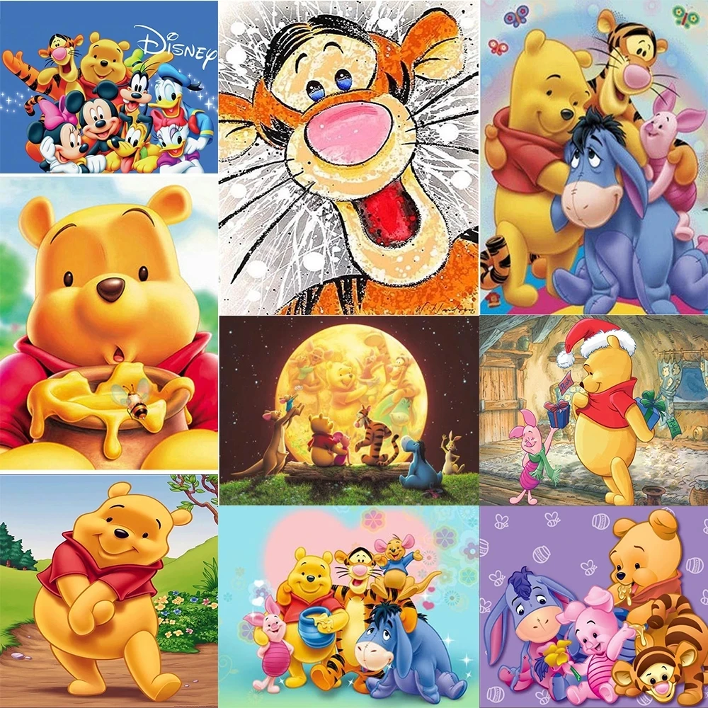 

Modular Winnie the Pooh Pictures Quot Canvas Prints Nordic Painting Wall Art Cartoon Poster Home For Living Room Decor No Frame
