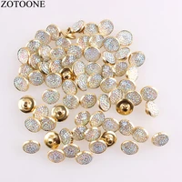 zotoone beautiful rhinestone metal button for coat scrapbooking sewing garment supplies clothing accessories diy crafts a