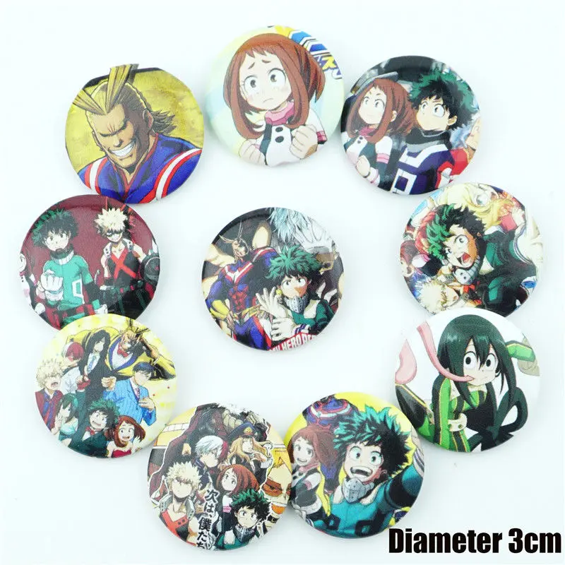 10 шт./компл. японский аниме мой герой академические круги булавки брошь значки