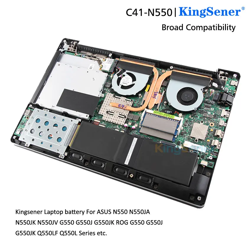 KingSene C41 N550 N550JA N550JK N550JV G550 G550J G550JK ROG Q550LF Q550L Series|battery for asus|asus batterybattery notebook |