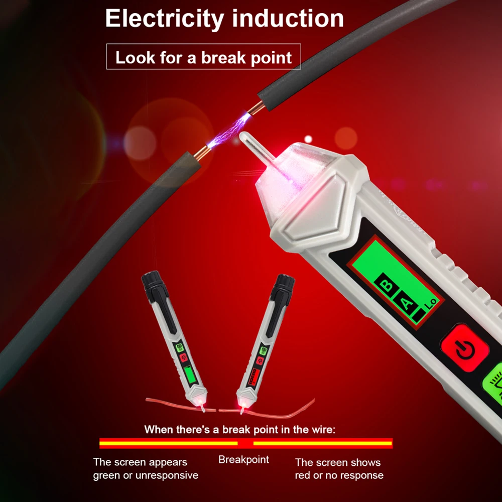 Портативный детектор напряжения T8901 высокоточный бесконтактный