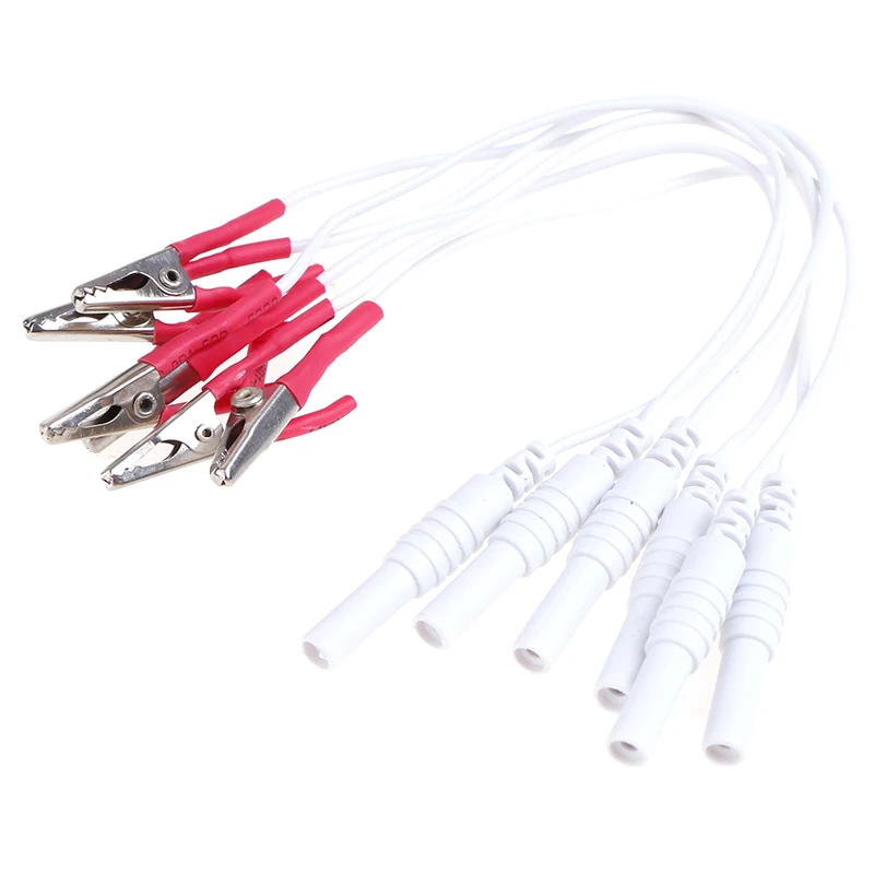 

12pcs/lot Alligator Clip Cable, Treatment Instrument Needles Clip For Electronic Color Random
