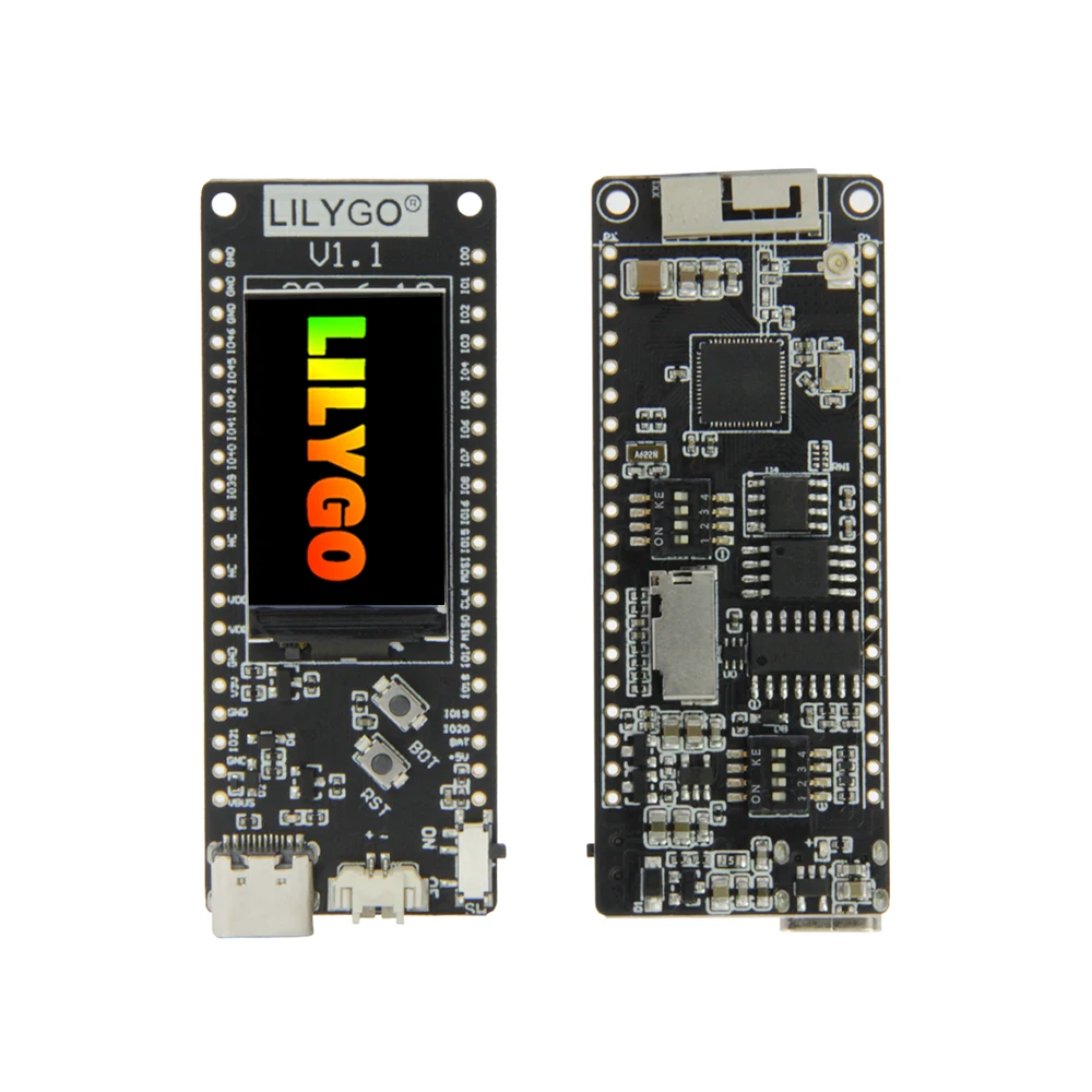 

T8 ESP32-S2 V1.1 ST77789 1.14 Inch LCD Display WIFI Wireless Module Type-c Connector TF Card Slot Development Board LILYGO® TTGO
