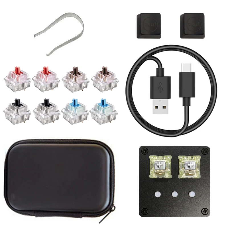 Программируемый USB 2 0 RGB OSU для самостоятельной сборки! Клавиатура Cherry Mx