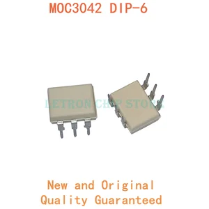 10PCS MOC3042M DIP6 MOC3042 DIP-6 DIP Optocoupler new and original IC Chipset