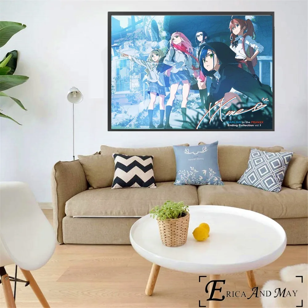 Постеры и принты в стиле аниме Darling In The Franxx Картина на холсте винтажная картина