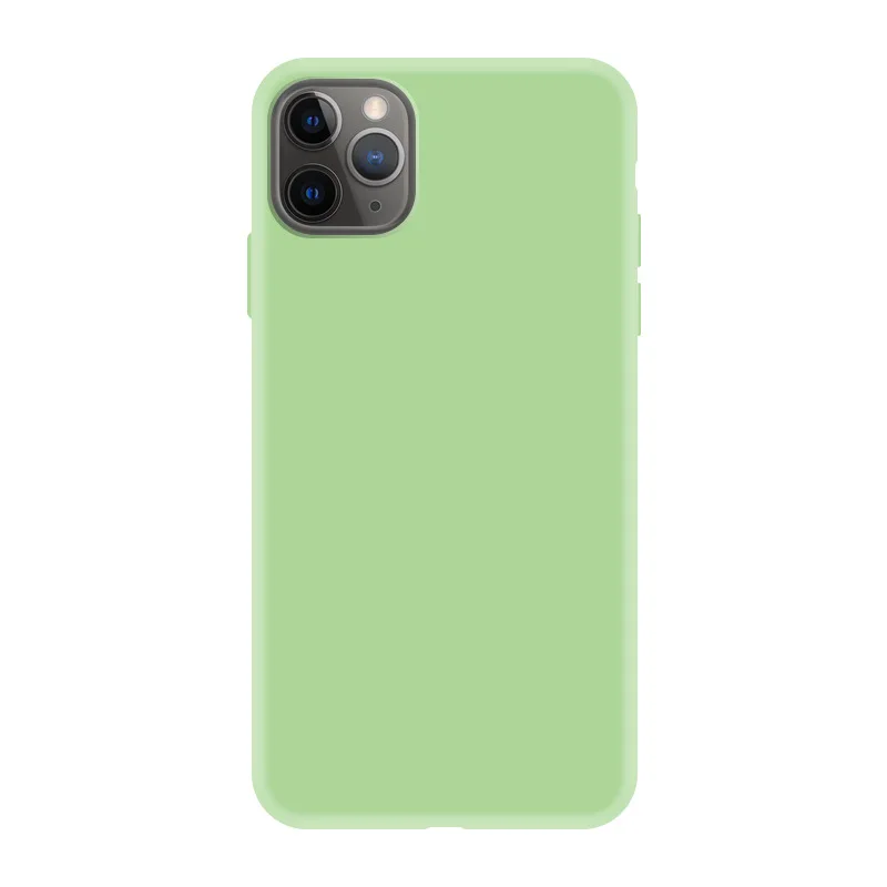 Разноцветный Мягкий чехол из жидкого силикона для Apple iPhone 11 Pro Max нетоксичный без