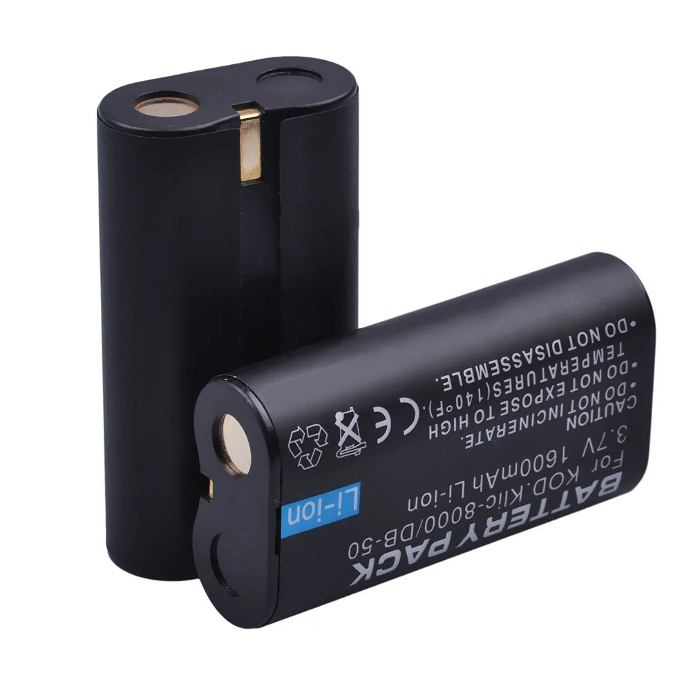 1600mAh KLIC-8000 KLIC8000 DB50 Battery for Kodak Easyshare Z1012 is, Z1015 is, Z1085 is Z1485 is, Z612, Z712, Z812 is, Z8612 is