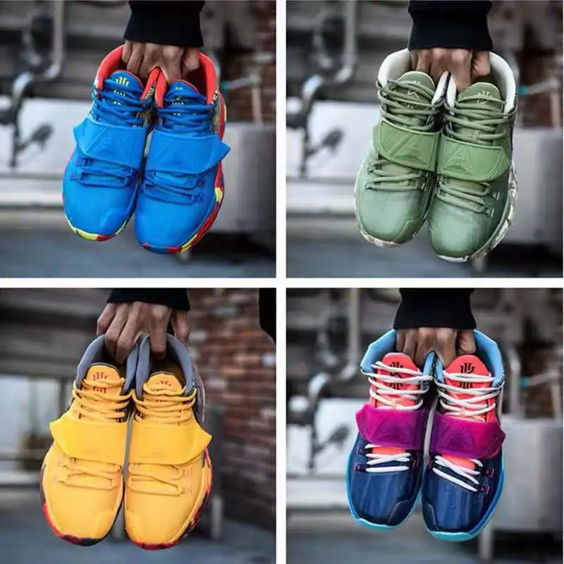 Новинка стильные мужские кроссовки Kyrie 6 баскетбольные спортивные синие желтые