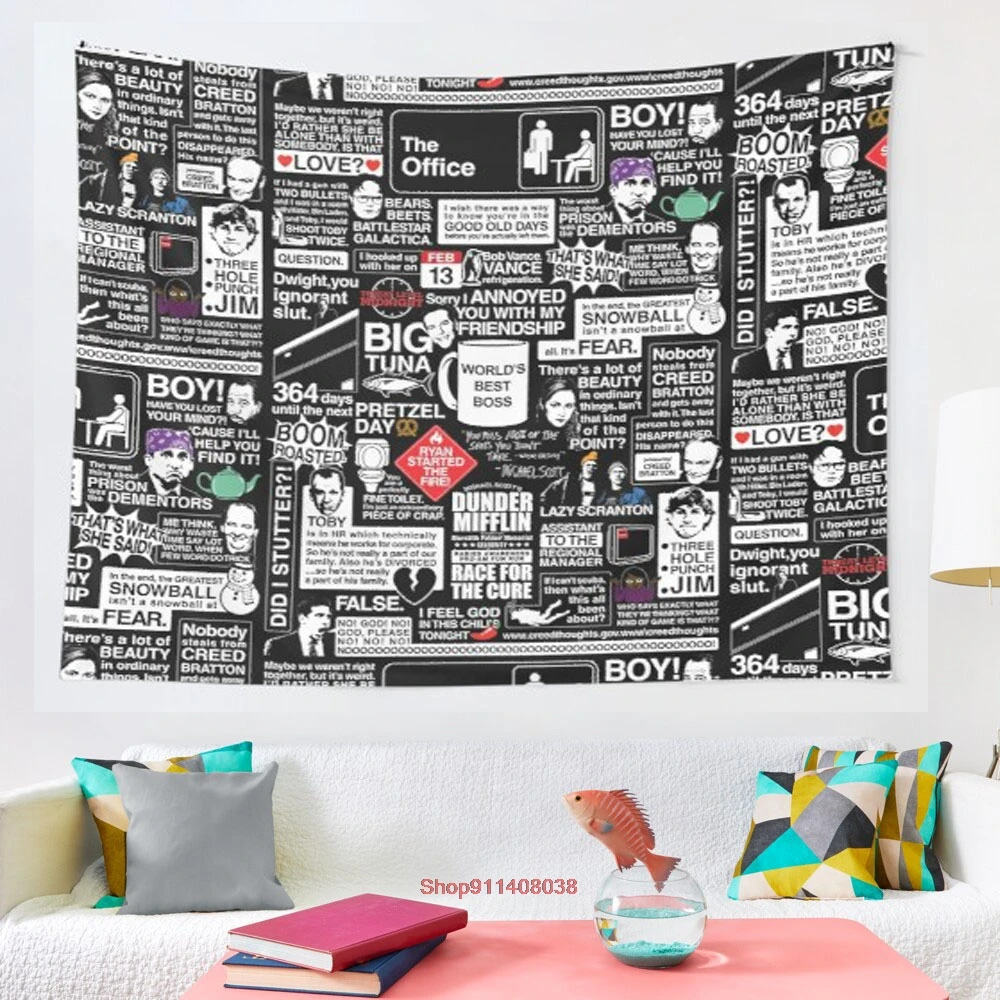 Мудрый слов из управления управление гобелен с цитатами психоделические