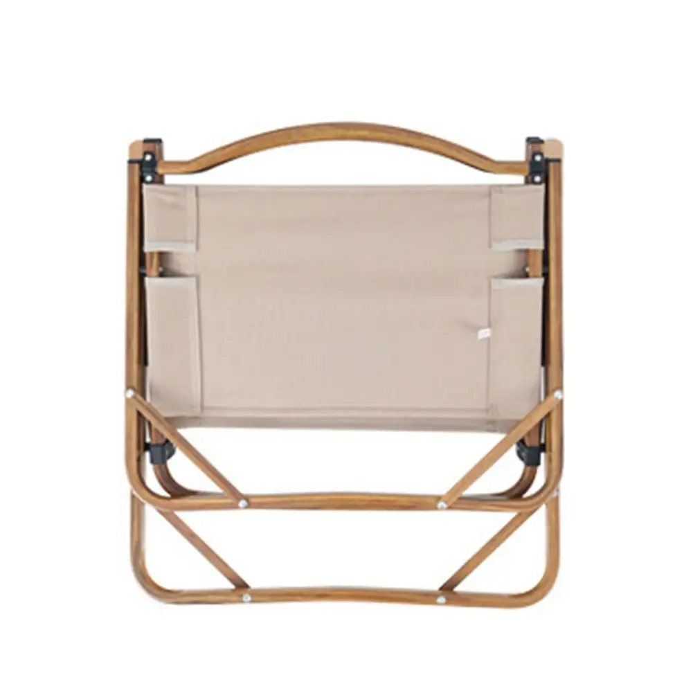 구매 패션 캠핑 접이식 휴대용 의자 가벼운 레저 나무 곡물 팔걸이 야외 낚시 캠핑 도구에 대한 내구성 낚시 의자