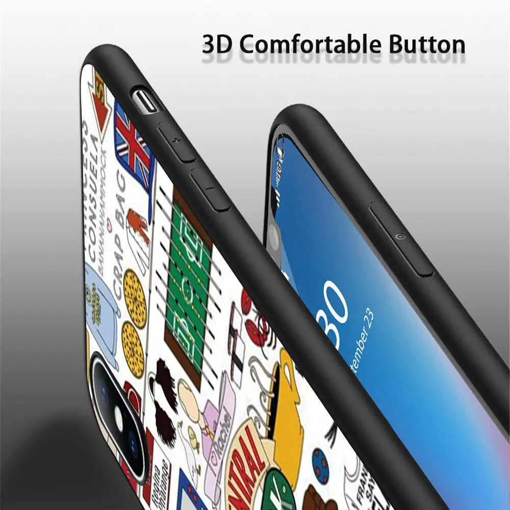 Coque Friends чехлы для телефонов iPhone 11 Pro Max X XR XS SE 5S 6 7 8 6S Plus силиконовый чехол Telefoon Hoesjes |