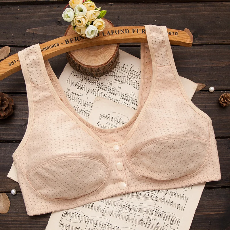 Нижнее белье для среднего и пожилого возраста бюстгальтер с пряжкой спереди