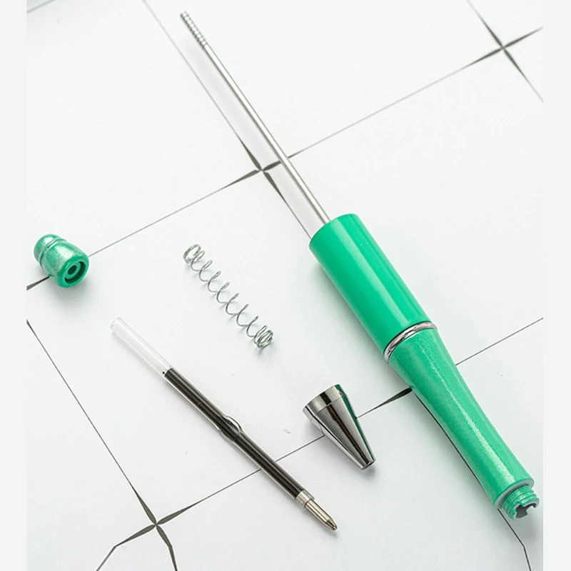 Металлическая шариковая ручка с бусинами и черными чернилами|Шариковые ручки| |