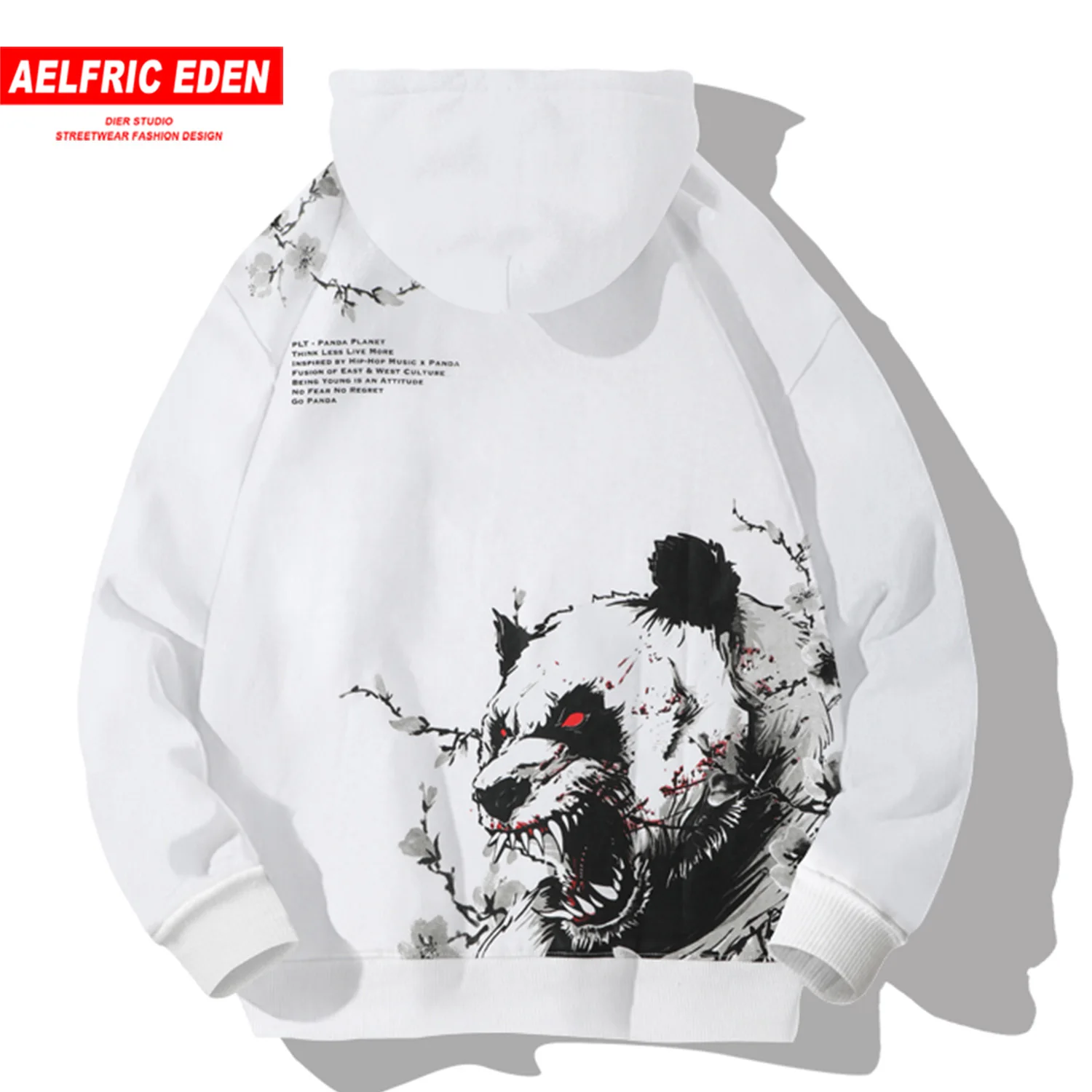 Aelfric Eden Angry Panda толстовки с цветочным принтом мужские модные уличные пуловеры хип